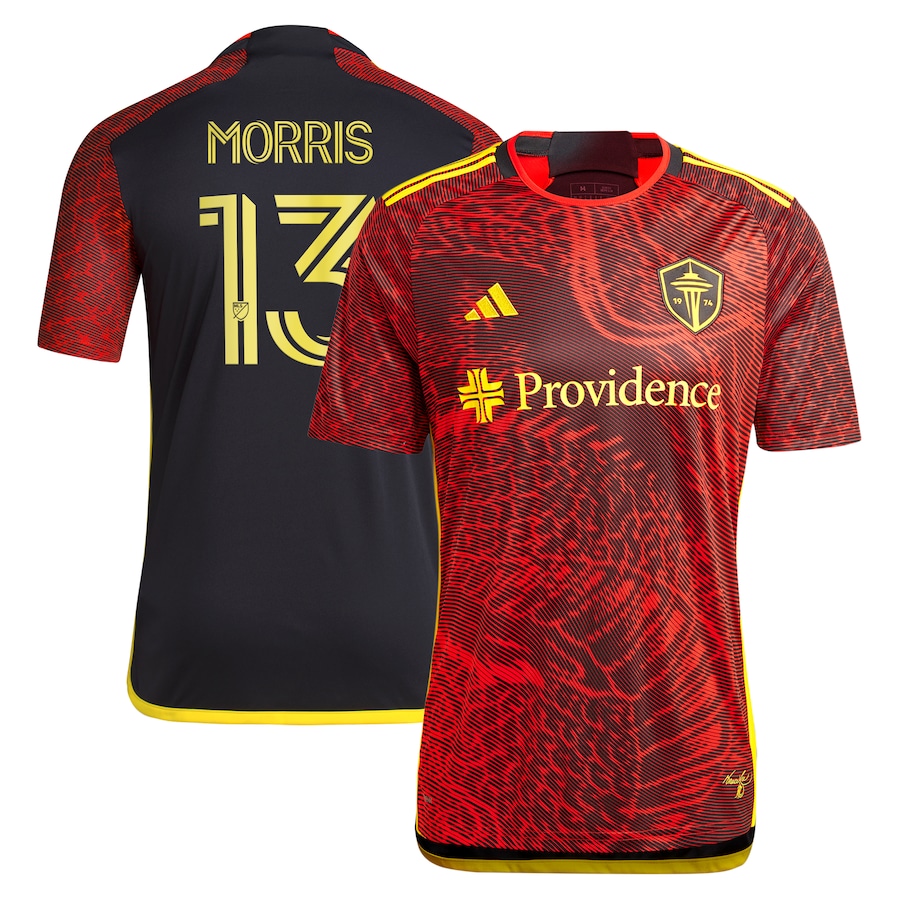 Men's Seattle Sounders FC Jordan Morris adidas Red 2024 The Bruce Lee Kit Replica Player Jersey - Jersey