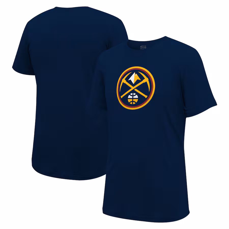 Unisex Denver Nuggets Stadium Essentials Navy Primary Logo T-Shirt - Jersey