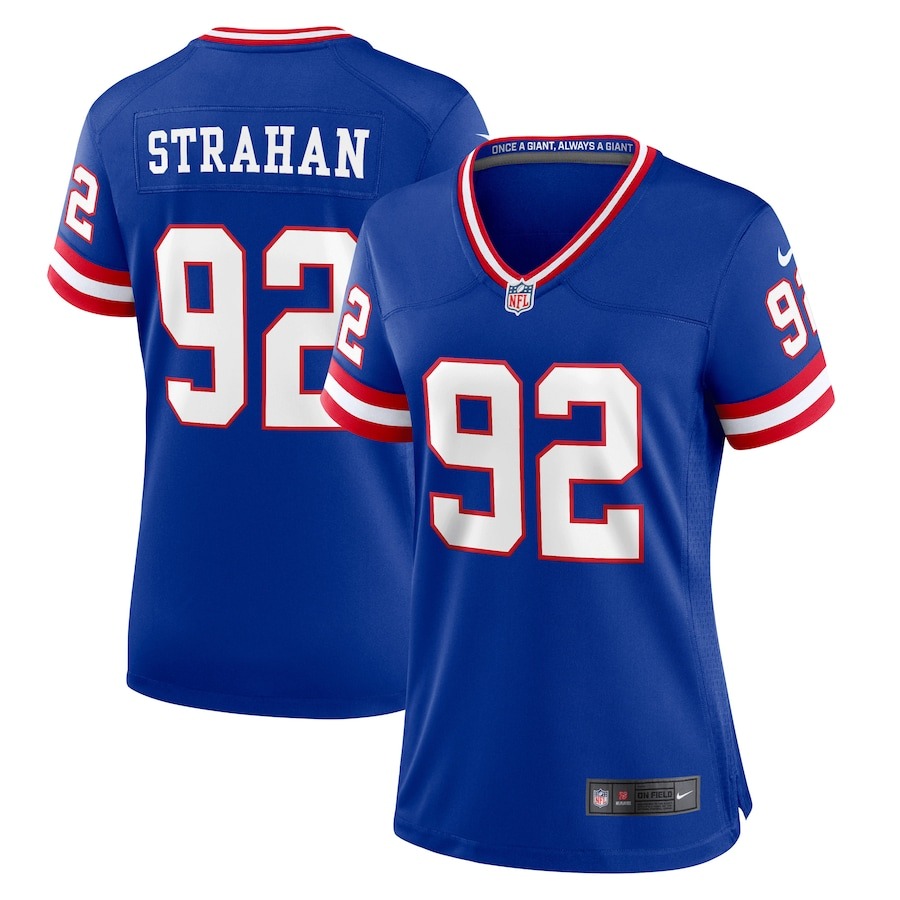 Women's New York Giants Michael Strahan Nike Royal Classic Retired Player Game Jersey - Jersey