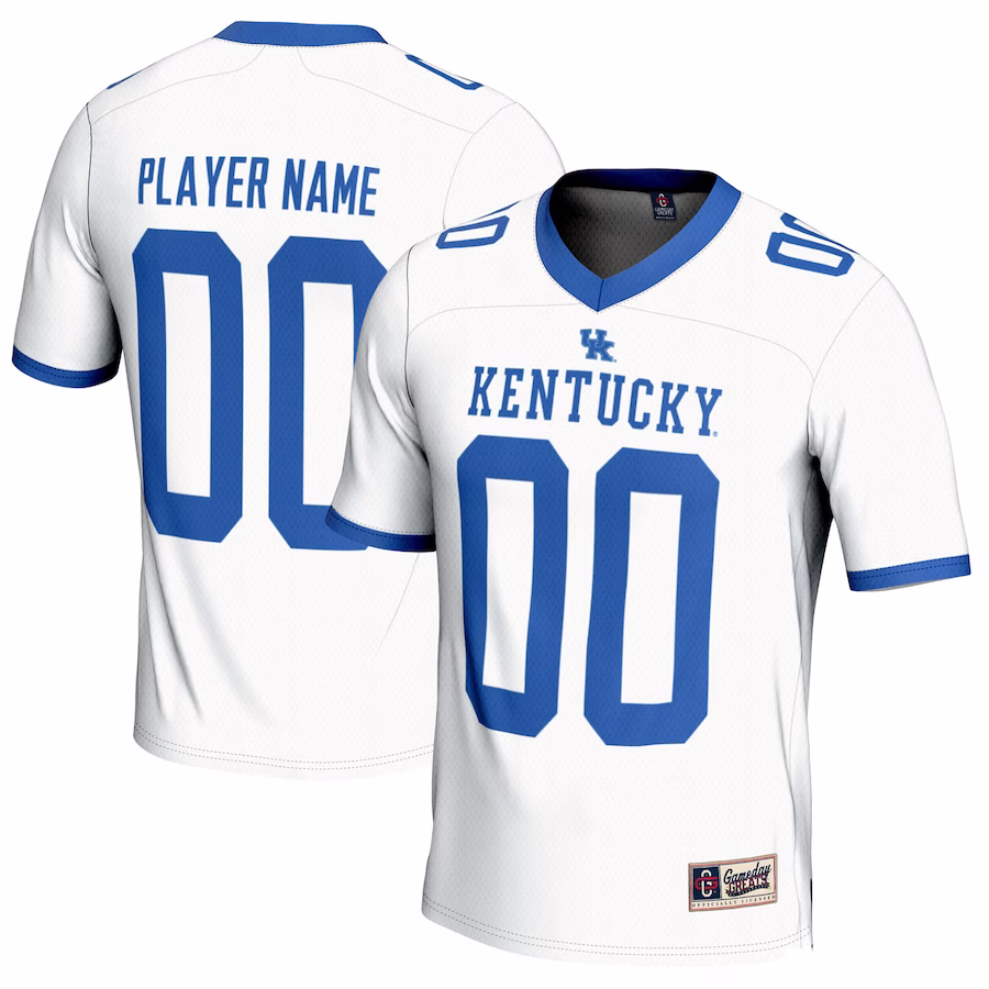 Kentucky Wildcats GameDay Greats NIL Pick-A-Player Football Jersey - White - Jersey