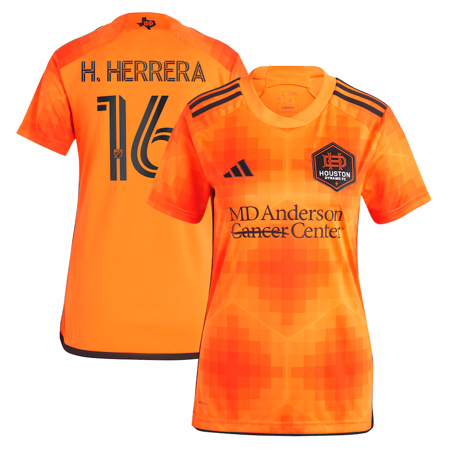 Women's Houston Dynamo FC Héctor Herrera adidas Orange 2023 El Sol Replica Jersey - Jersey