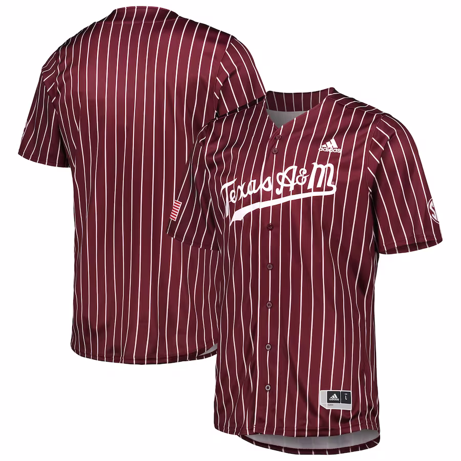 Texas A&M Aggies adidas Replica Baseball Jersey - Maroon - Jersey