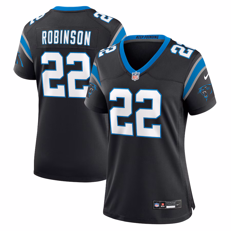 Women's Carolina Panthers Jammie Robinson Nike Black Game Jersey - Jersey
