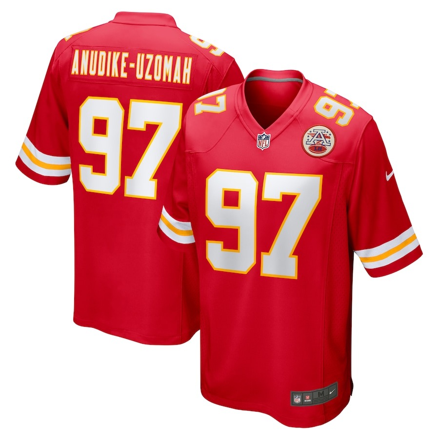 Men's Kansas City Chiefs Felix Anudike-Uzomah Nike Red 2023 NFL Draft First Round Pick Game Jersey - Jersey