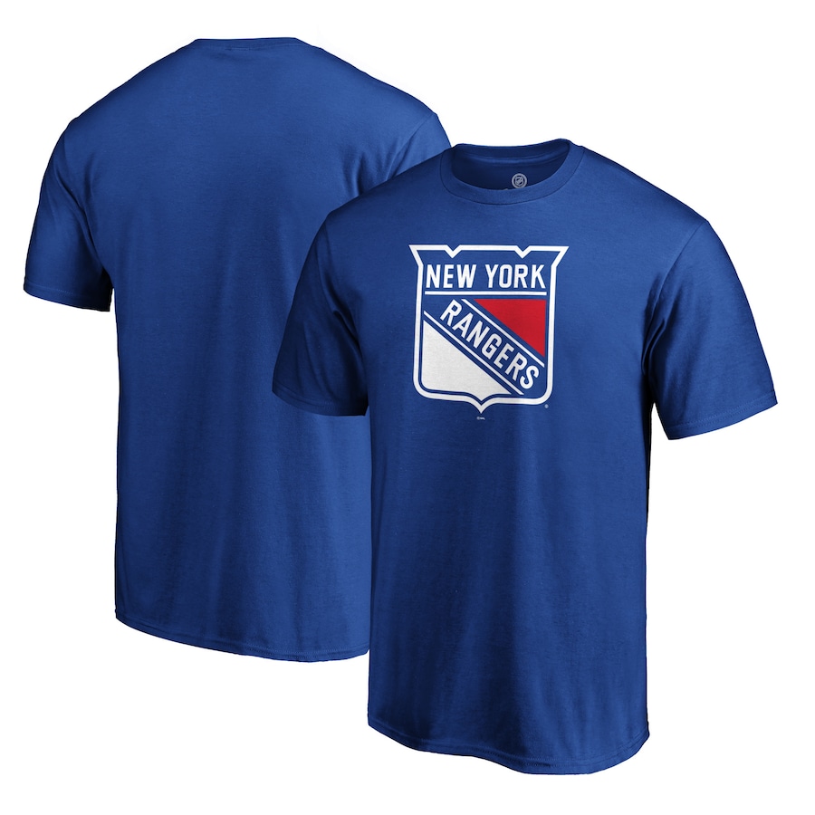 Men's New York Rangers Blue Primary Logo T-Shirt - Jersey