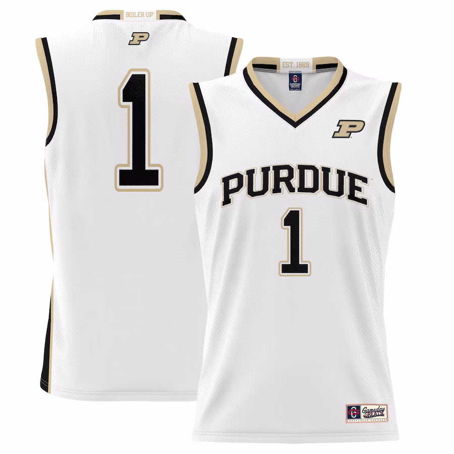 #1  Purdue Boilermakers GameDay Greats  Lightweight Basketball Jersey - White - Jersey
