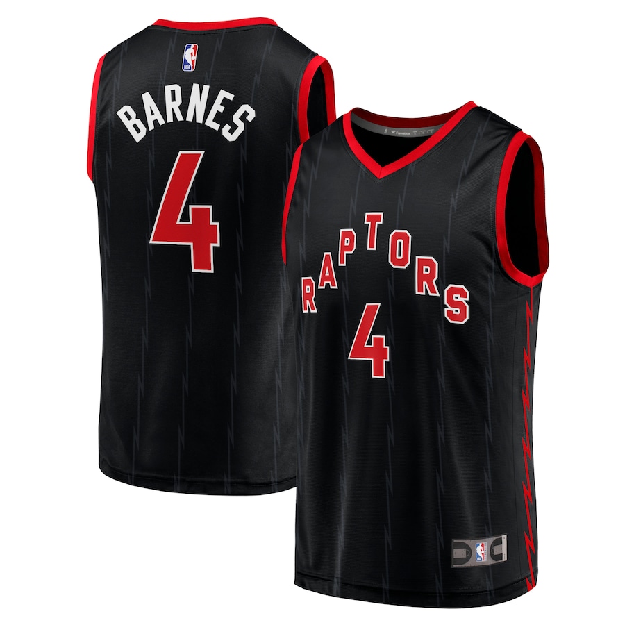 Men's Toronto Raptors Scottie Barnes Fanatics Black Fast Break Replica Player Jersey - Statement Edition - Jersey