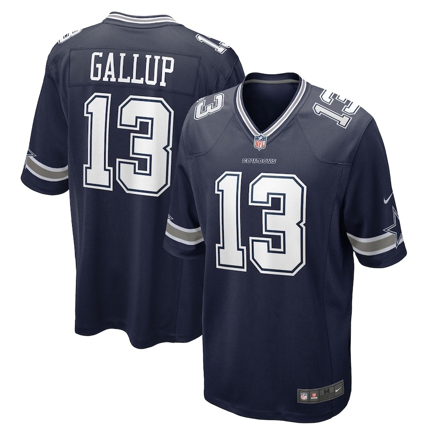 Men's Dallas Cowboys Michael Gallup Nike Navy  Game Jersey - Jersey