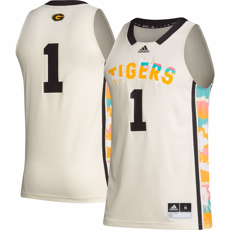 #1 Grambling Tigers adidas Honoring Black Excellence Basketball Jersey - Khaki - Jersey