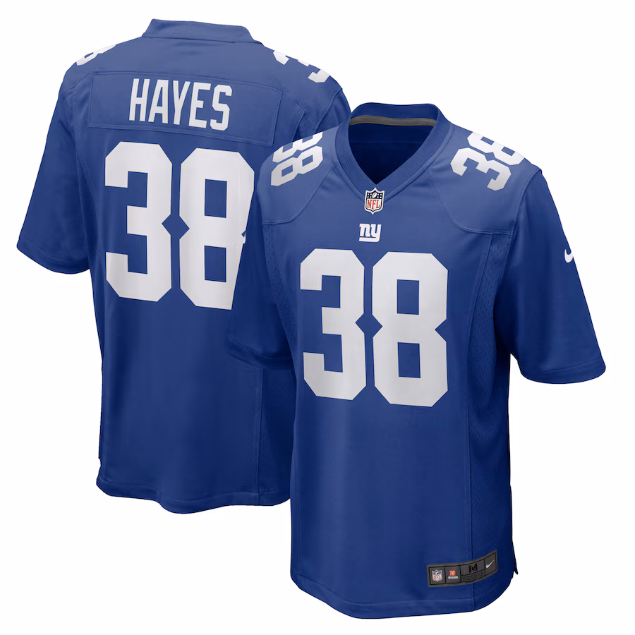 Men's New York Giants Kaleb Hayes Nike  Royal  Game Jersey - Jersey