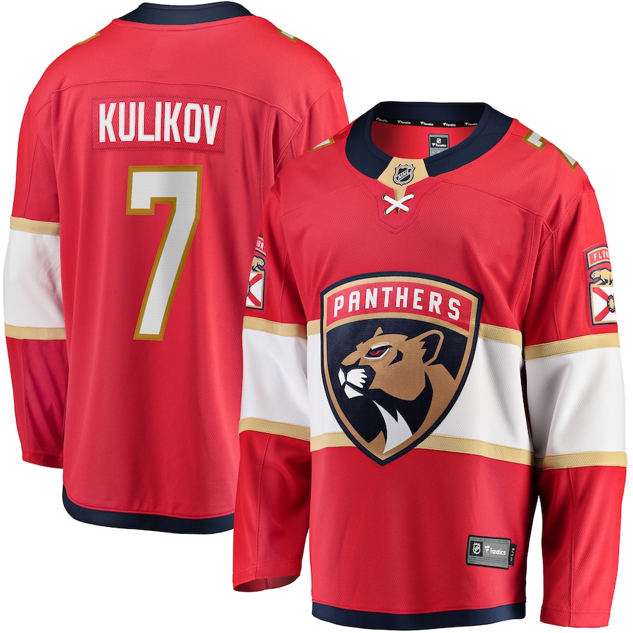 Men's Florida Panthers Dmitry Kulikov Fanatics Red Premier Breakaway Player Jersey - Jersey