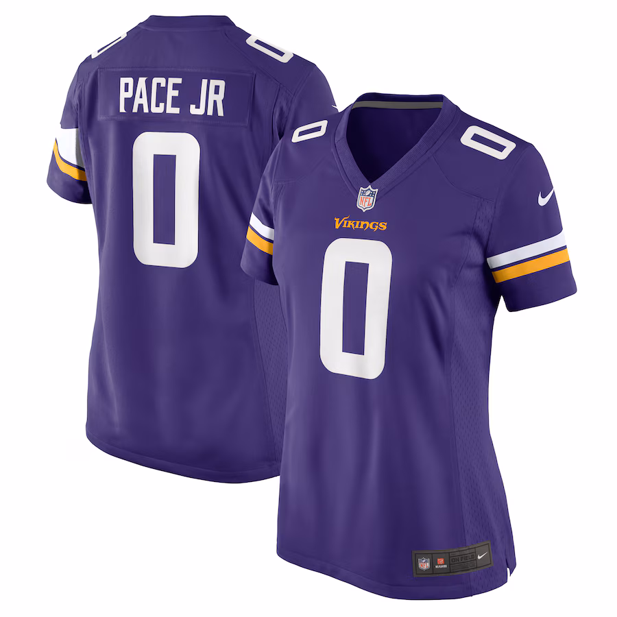 Women's Minnesota Vikings Ivan Pace Jr Nike Purple Game Jersey - Jersey