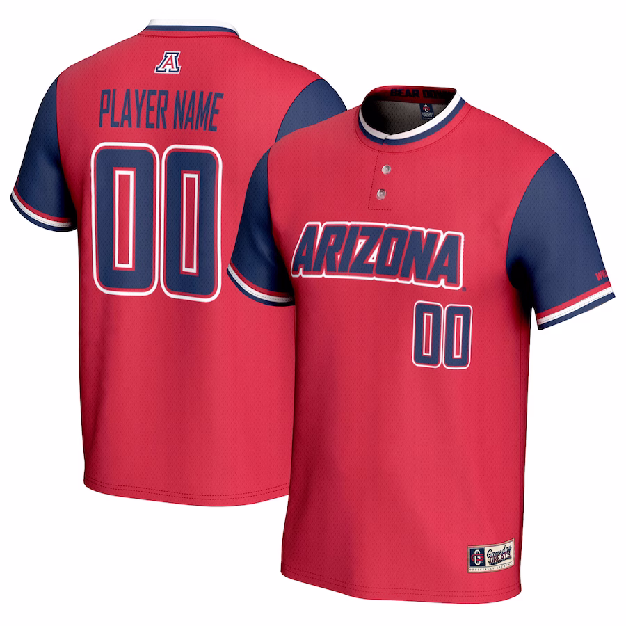 Arizona Wildcats GameDay Greats Youth NIL Pick-A-Player Lightweight Softball Jersey - Red - Jersey