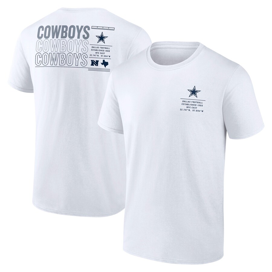 Men's Dallas Cowboys Fanatics White Repeat Stats T-Shirt - Jersey