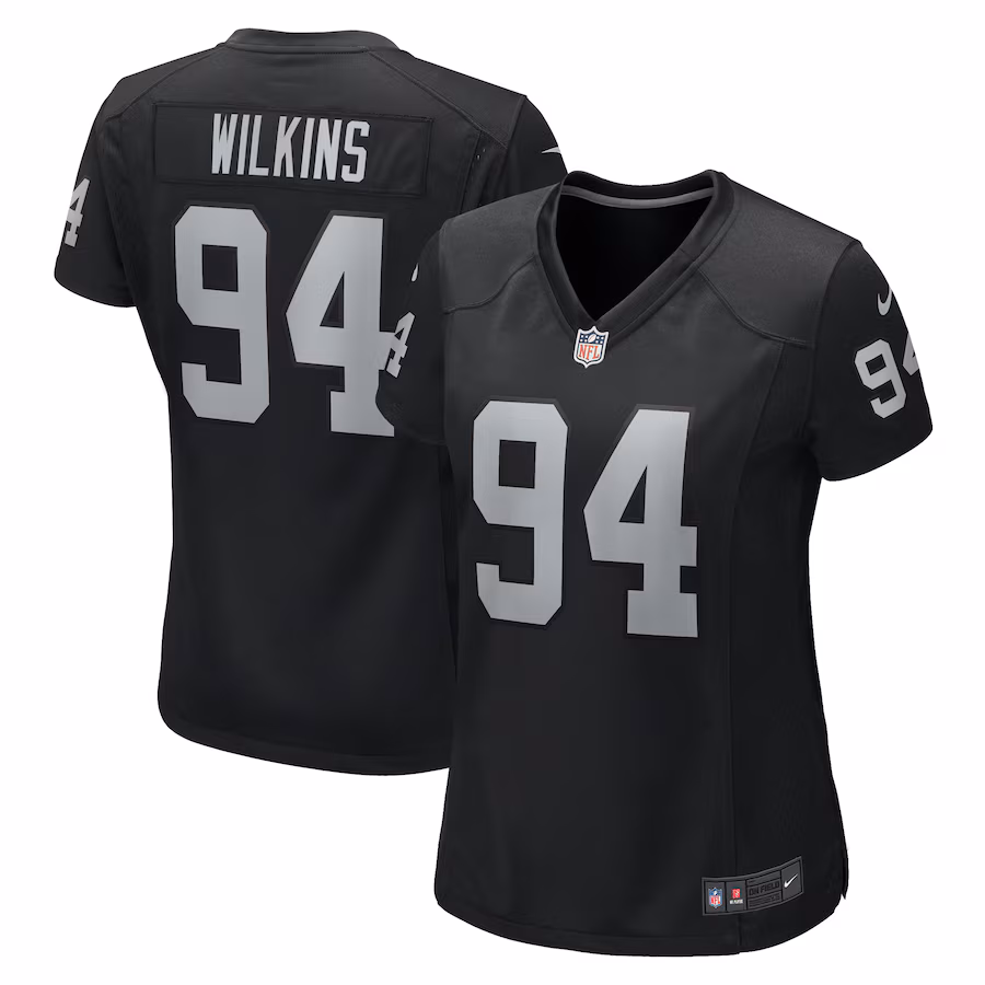 Women's Las Vegas Raiders Christian Wilkins Nike Black Game Jersey - Jersey