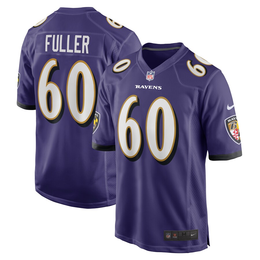 Men's Baltimore Ravens Kyle Fuller Nike  Purple  Game Jersey - Jersey