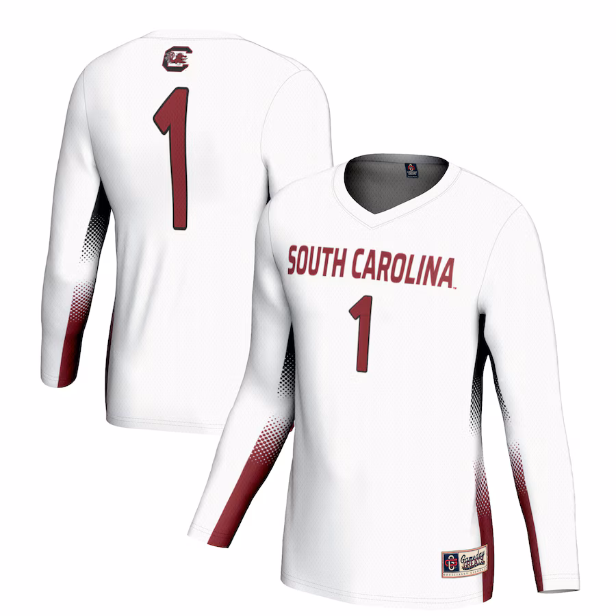 Youth GameDay Greats #1 White South Carolina Gamecocks Lightweight Women's Volleyball Jersey - Jersey