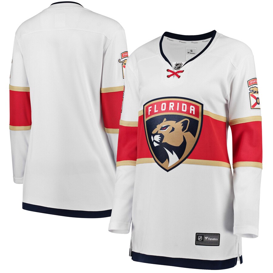 Women's Florida Panthers Fanatics Branded White Away Breakaway Jersey - Jersey