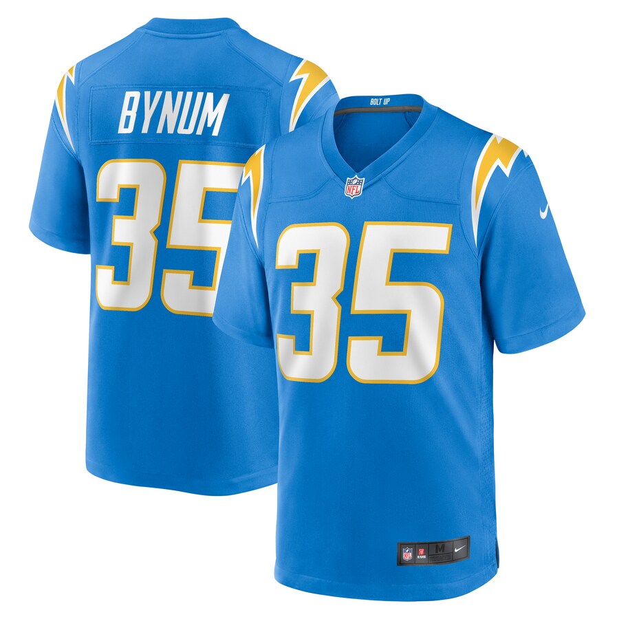 Men's Los Angeles Chargers Terrell Bynum Nike  Powder Blue Team Game Jersey - Jersey