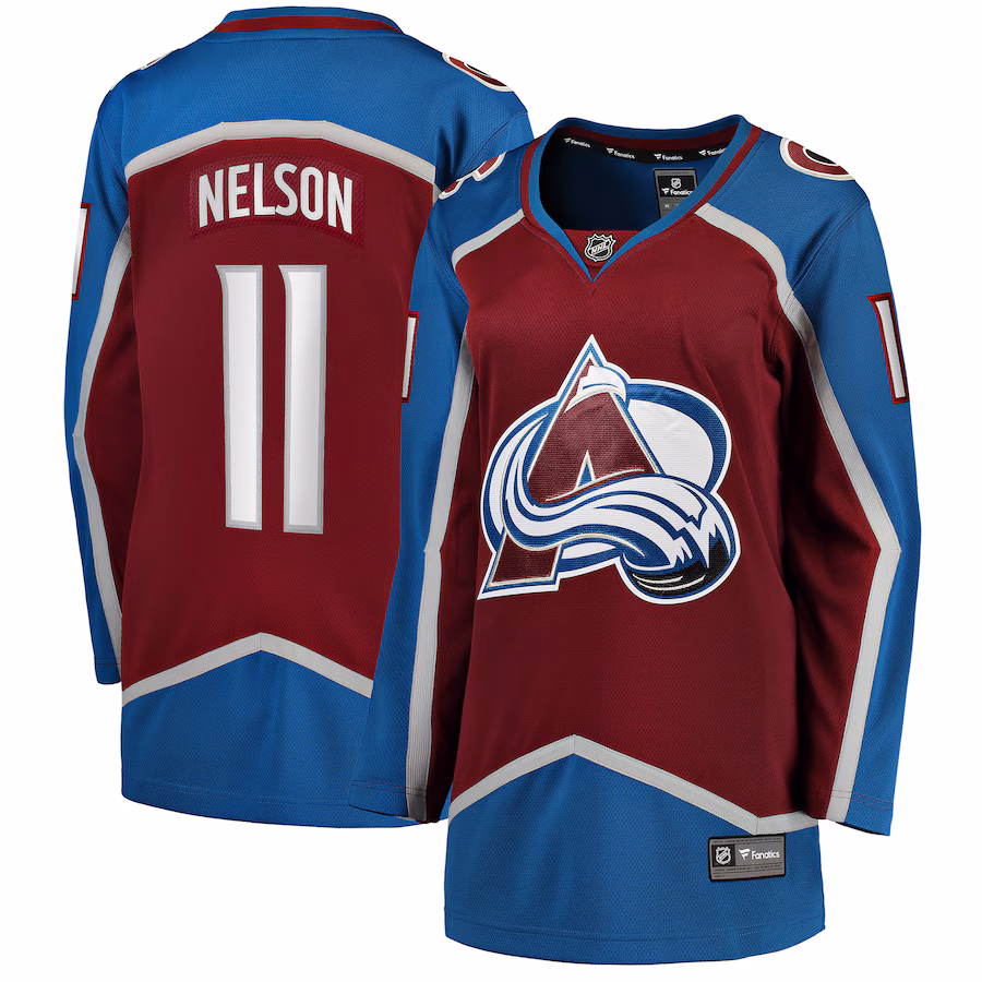 Women's Colorado Avalanche Brock Nelson Fanatics Burgundy Home Breakaway Player Jersey - Jersey