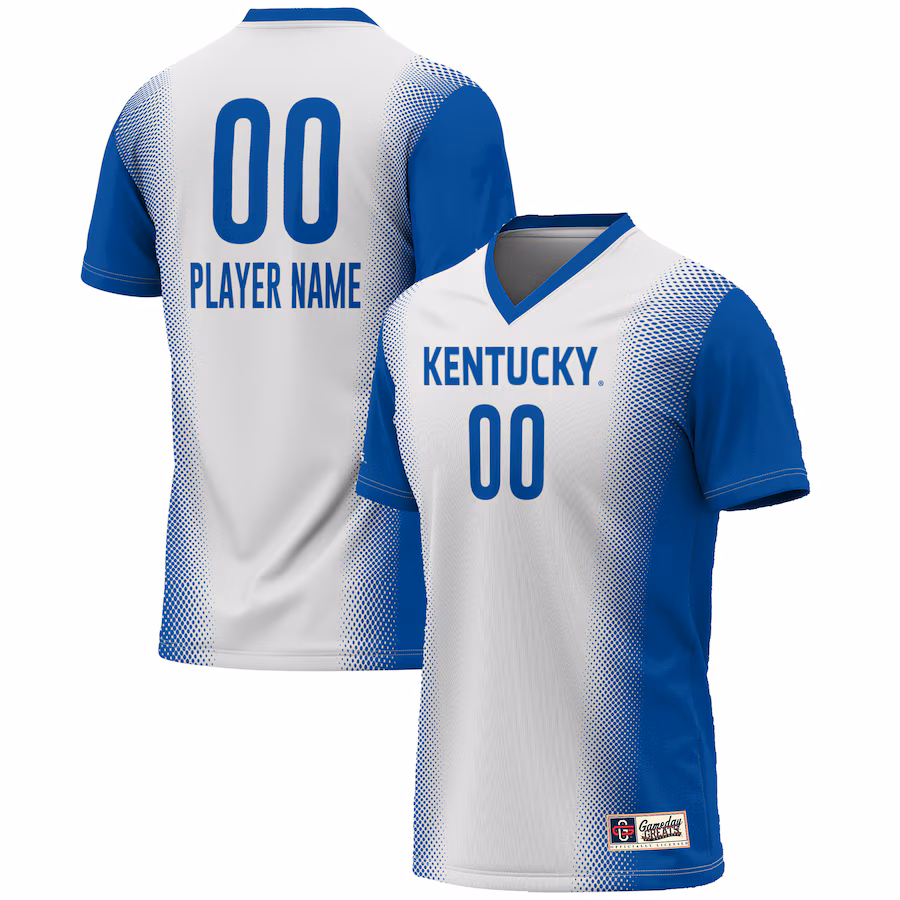 Kentucky Wildcats GameDay Greats Unisex NIL Pick-A-Player Lightweight Women's Soccer Jersey - White - Jersey