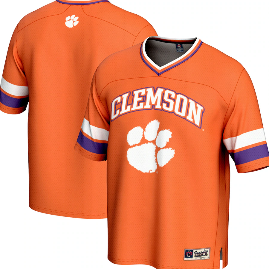 Men's GameDay Greats Orange Clemson Tigers Spirit Football Jersey - Jersey