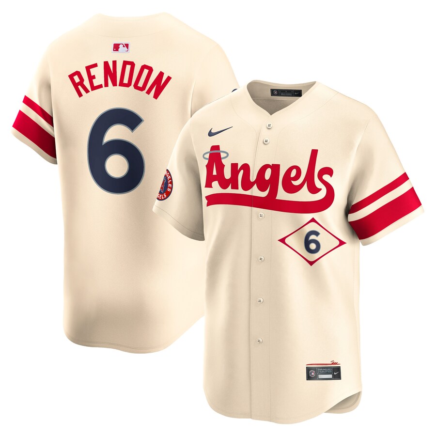 Men's Los Angeles Angels Anthony Rendon Nike Cream City Connect Limited Player Jersey - Jersey