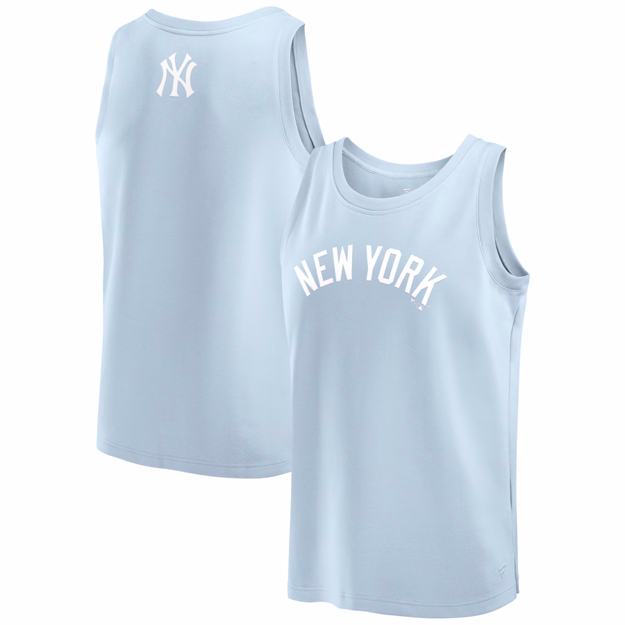 Men's New York Yankees Fanatics Light Blue Elements Tank Top - Jersey