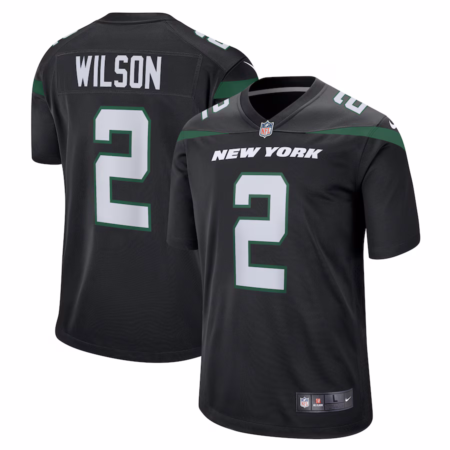 Youth New York Jets Zach Wilson Nike Black Game Jersey - Jersey
