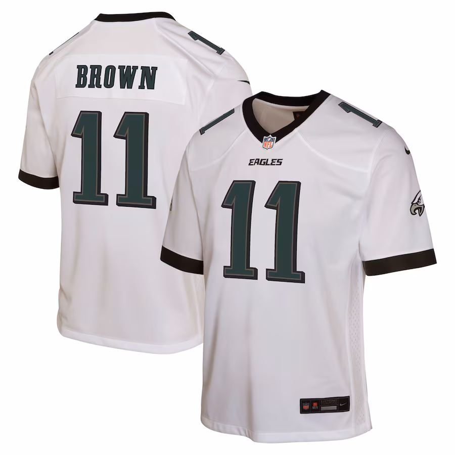 Youth Philadelphia Eagles A.J. Brown Nike White Game Jersey - Jersey