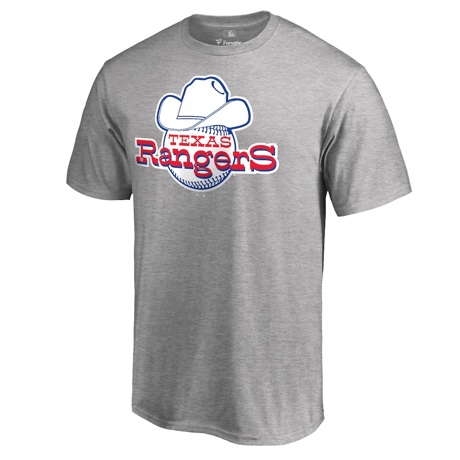 Men's Texas Rangers Ash Cooperstown Collection Forbes T-Shirt - Jersey