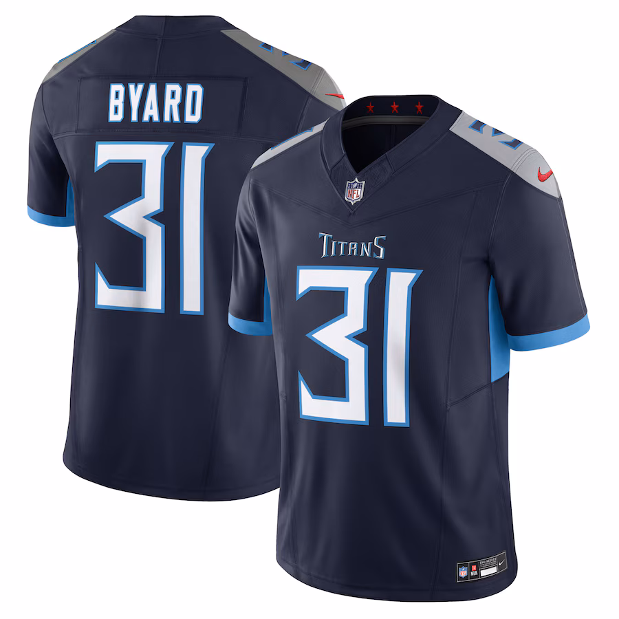 Men's Tennessee Titans Kevin Byard Nike Navy Vapor F.U.S.E. Limited Jersey - Jersey