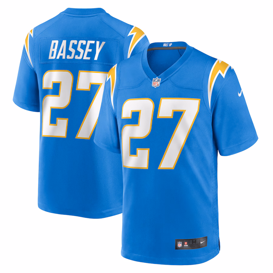 Men's Los Angeles Chargers Essang Bassey Nike  Powder Blue  Game Jersey - Jersey