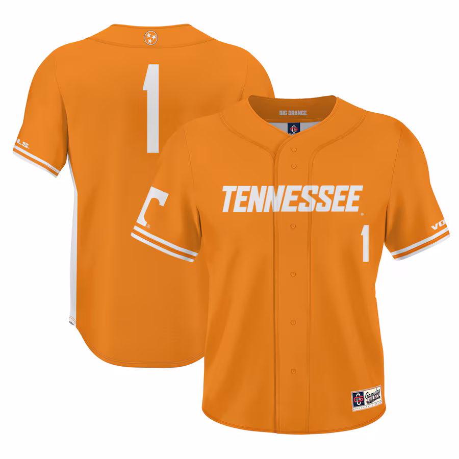 #1 Tennessee Volunteers GameDay Greats Youth Lightweight Baseball Jersey - Tennessee Orange - Jersey