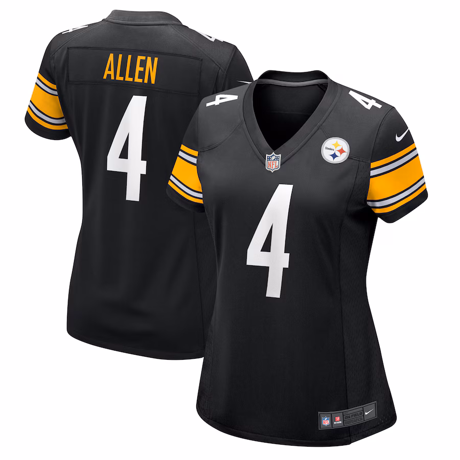Women's Pittsburgh Steelers Kyle Allen Nike Black Game Jersey - Jersey