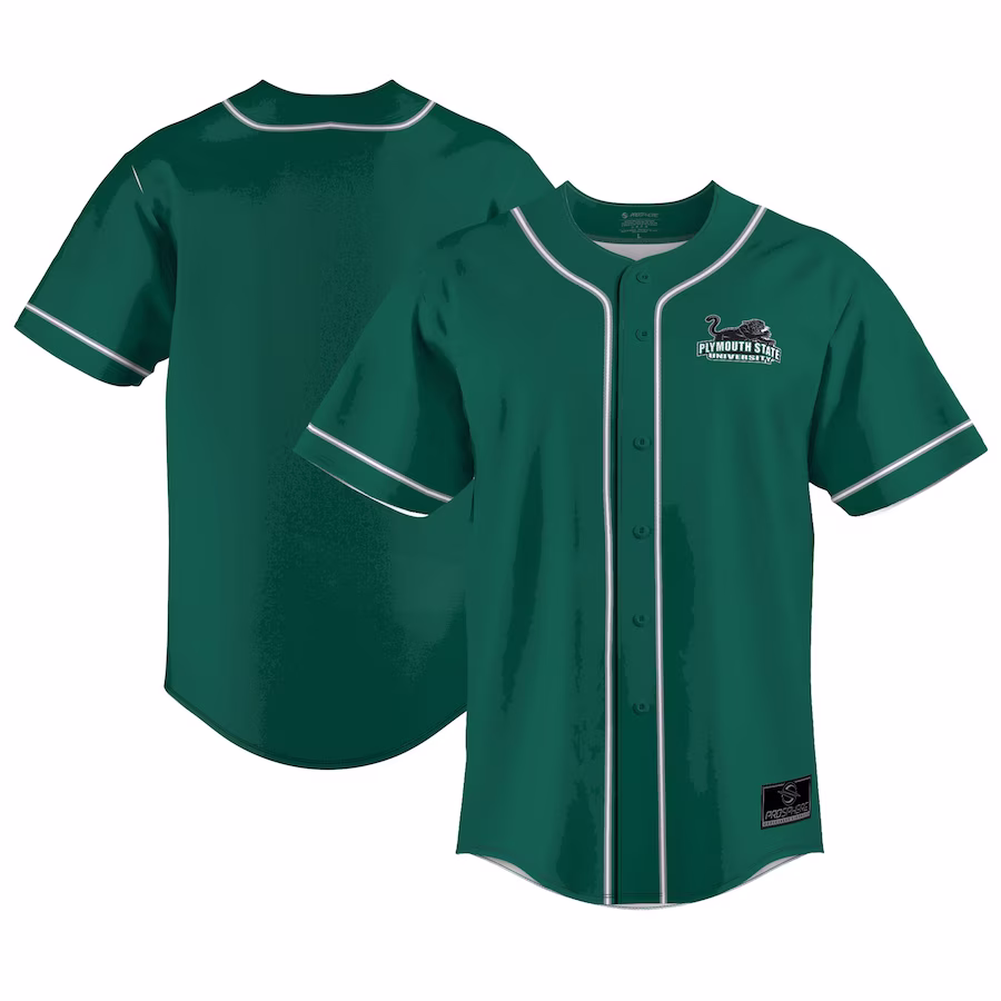 Plymouth State Panthers ProSphere Youth  Baseball Jersey - Green - Jersey