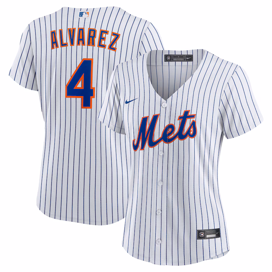 Women's New York Mets Francisco Alvarez Nike White Home Replica Jersey - Jersey