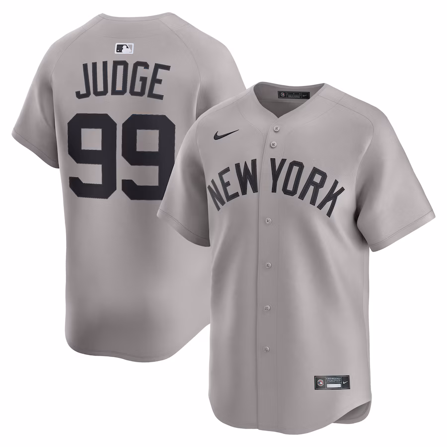 Men's New York Yankees Aaron Judge Nike Gray Road Limited Player Jersey - Jersey