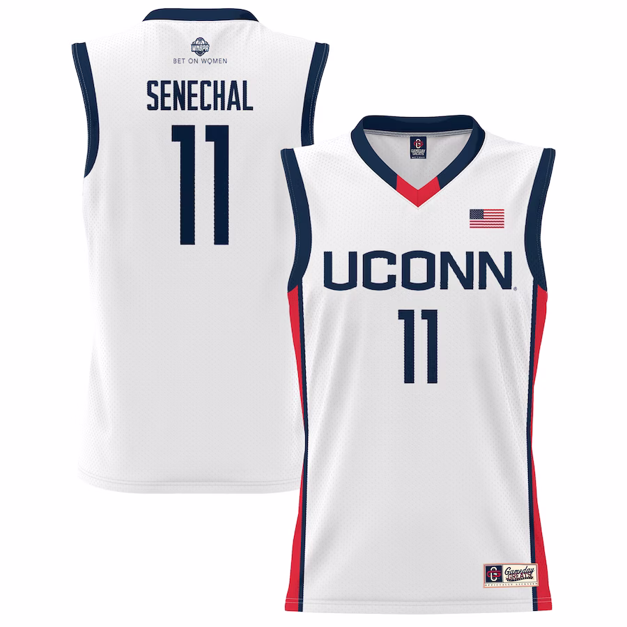 Lou Lopez-Senechal UConn Huskies GameDay Greats Youth Lightweight Basketball Alumni Jersey - White - Jersey