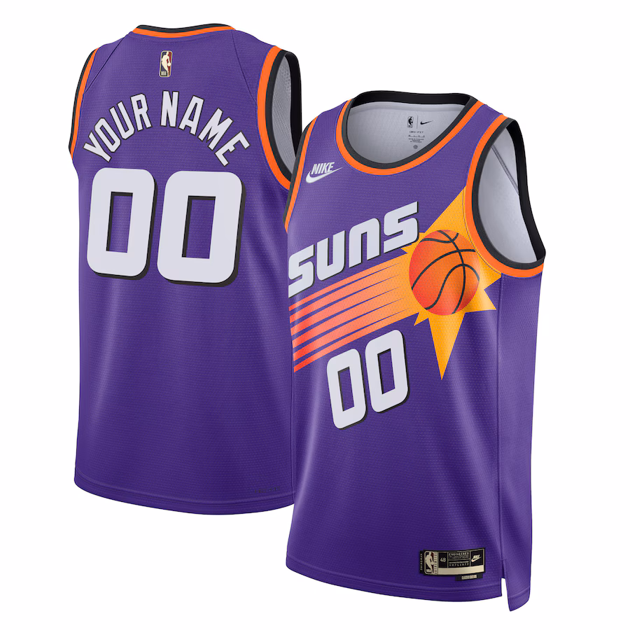 Unisex Phoenix Suns Nike Purple 2022/23 Custom Swingman Jersey - Classic Edition - Jersey