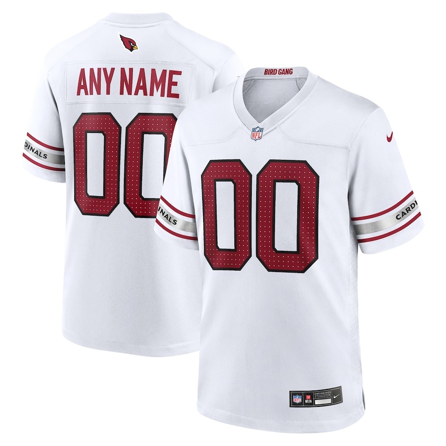 Men's Arizona Cardinals Nike White Custom Game Jersey - Jersey