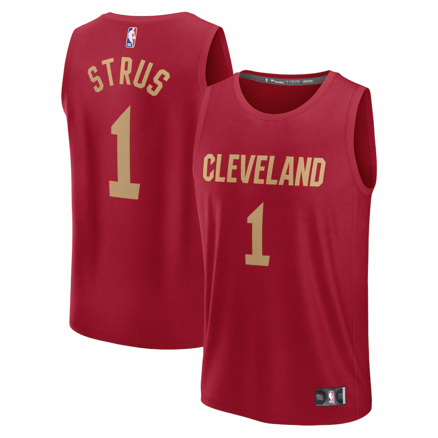 Men's Cleveland Cavaliers Max Strus Fanatics Wine Fast Break Player Jersey - Icon Edition - Jersey