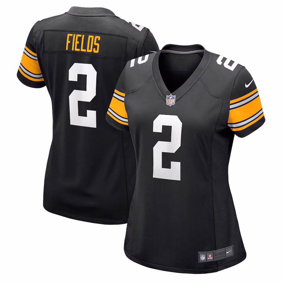 Women's Pittsburgh Steelers Justin Fields Nike Black  Alternate Game Jersey - Jersey