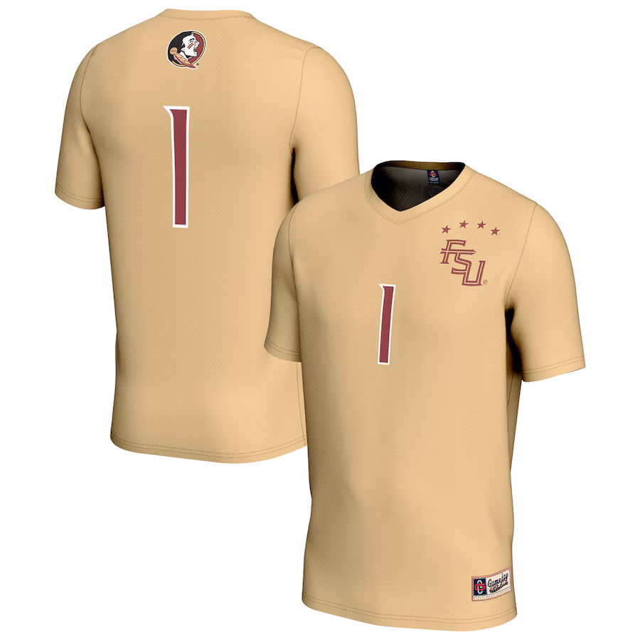 Unisex GameDay Greats #1 Gold Florida State Seminoles Lightweight Collegiate Soccer Fashion Jersey - Jersey