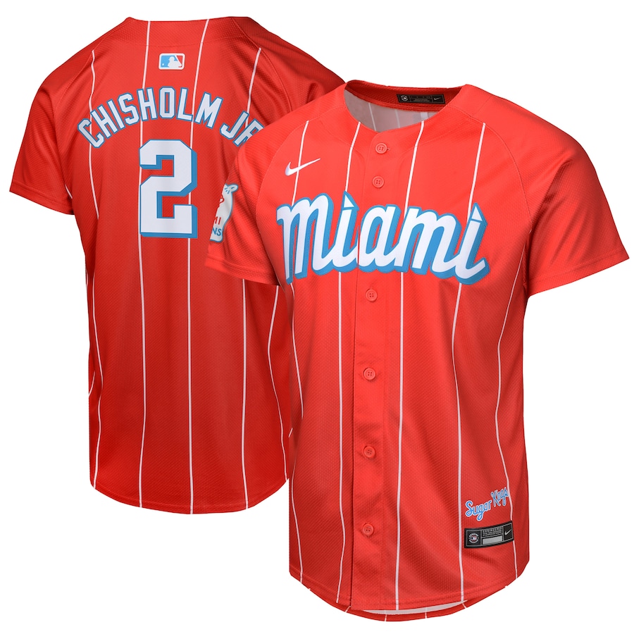 Youth Miami Marlins Jazz Chisholm Jr. Nike Red City Connect Limited Player Jersey - Jersey
