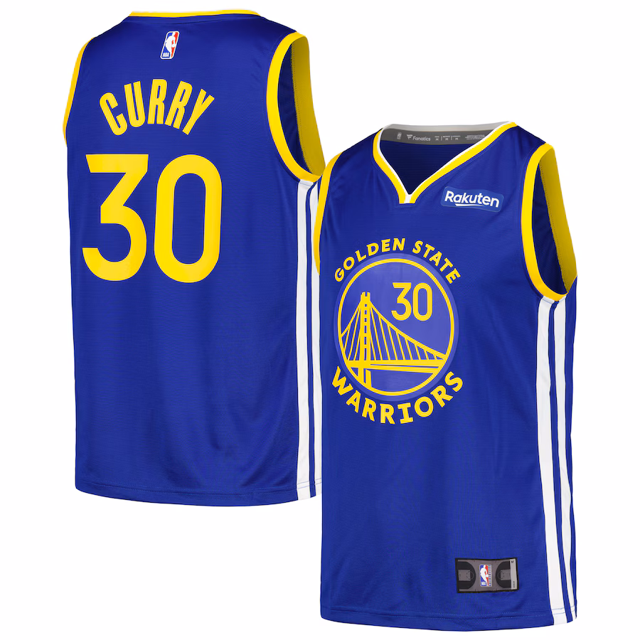 Men's Golden State Warriors Stephen Curry Fanatics Royal Fast Break Player Badge Jersey - Jersey
