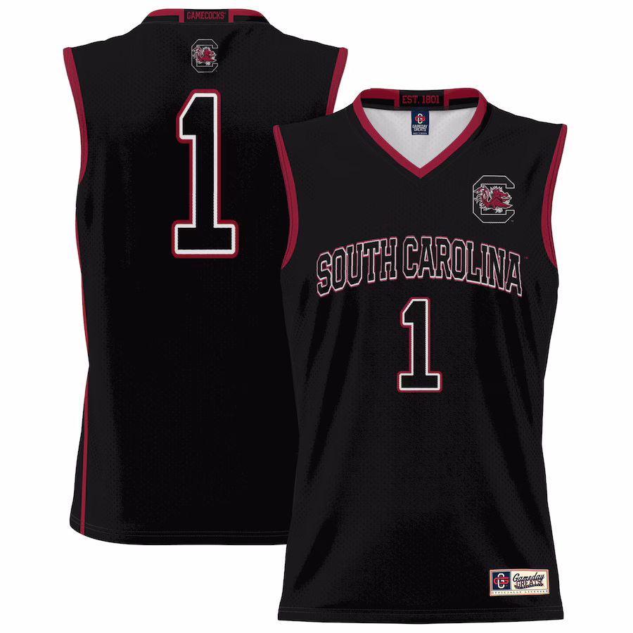 Youth GameDay Greats #1 Black South Carolina Gamecocks Lightweight Basketball Jersey - Jersey