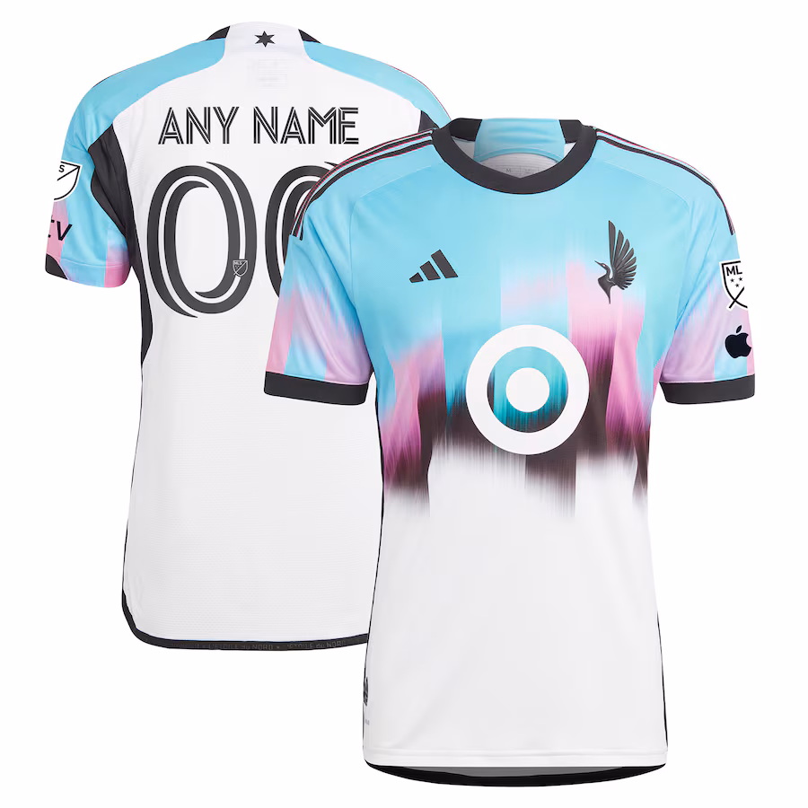 Men's Minnesota United FC adidas White 2023 The Northern Lights Kit Authentic Custom Jersey - Jersey
