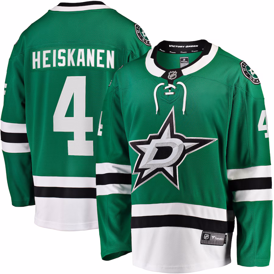 Men's Dallas Stars Miro Heiskanen Fanatics Kelly Green Team Color Breakaway Player Jersey - Jersey
