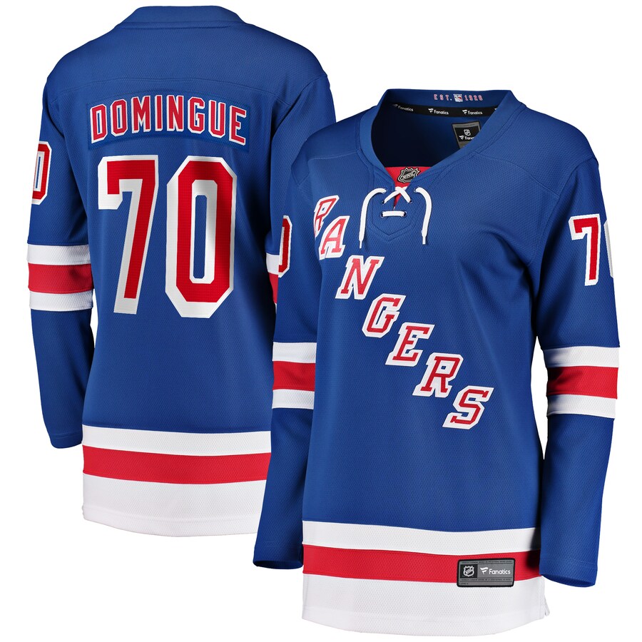 Women's New York Rangers Louis Domingue Fanatics Branded Blue Home Breakaway Player Jersey - Jersey